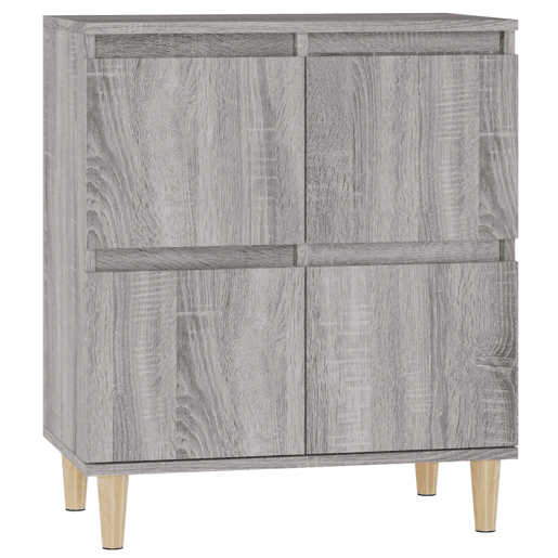 vidaXL Aparador 60x35x70 cm derivados de madeira cinzento sonoma