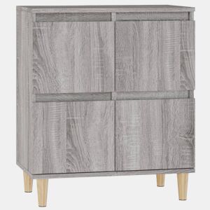 vidaXL Aparador 60x35x70 cm derivados de madeira cinzento sonoma