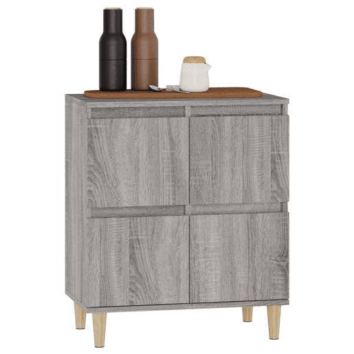 vidaXL Aparador 60x35x70 cm derivados de madeira cinzento sonoma