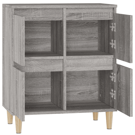 vidaXL Aparador 60x35x70 cm derivados de madeira cinzento sonoma