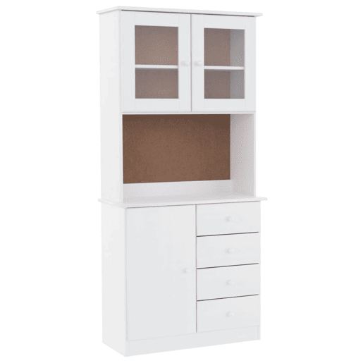 vidaXL Aparador alto ALTA 77x35x165 cm madeira de pinho maciça branco vidaXL Aparador alto ALTA 77x35x165 cm madeira de pinho maciça branco