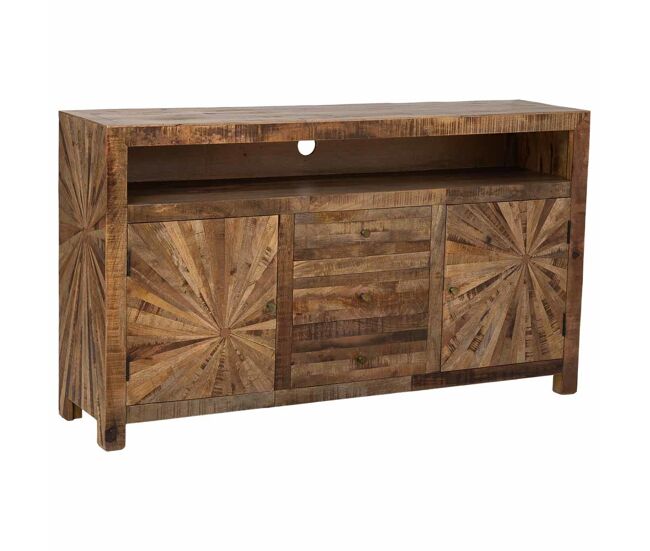 Aparador de madera natural 165x41x94