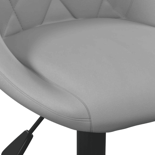 vidaXL Cadeiras de jantar giratórias 2 pcs veludo cinzento-claro