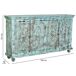 Aparador de madera de 4 puertas acabado artesanal Aparador de madera de 4 puertas acabado artesanal Verde