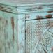 Aparador de madera de 4 puertas acabado artesanal Aparador de madera de 4 puertas acabado artesanal Verde