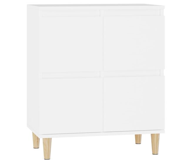 Vidaxl aparador de madera contrachapada blanco 60x35x70 cm