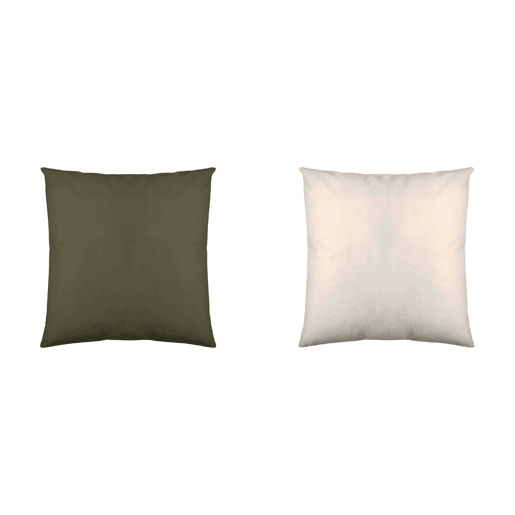 CAPA ALMOFADA BICOLOR VERDE 75BAUNILHA 60x60 cm CAPA ALMOFADA BICOLOR VERDE 75BAUNILHA 60x60 cm