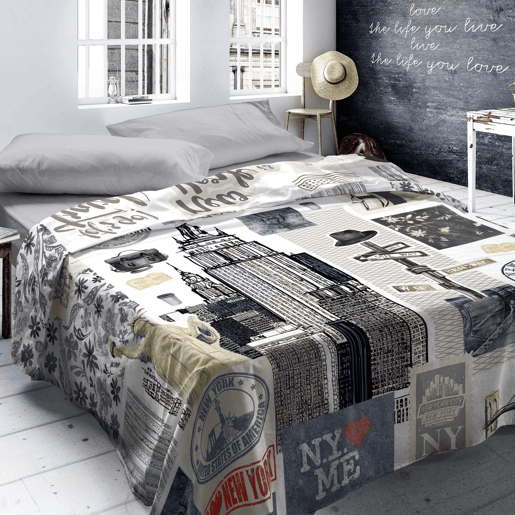 CONJUNTO DE LENÇOL NY TRAVEL 135