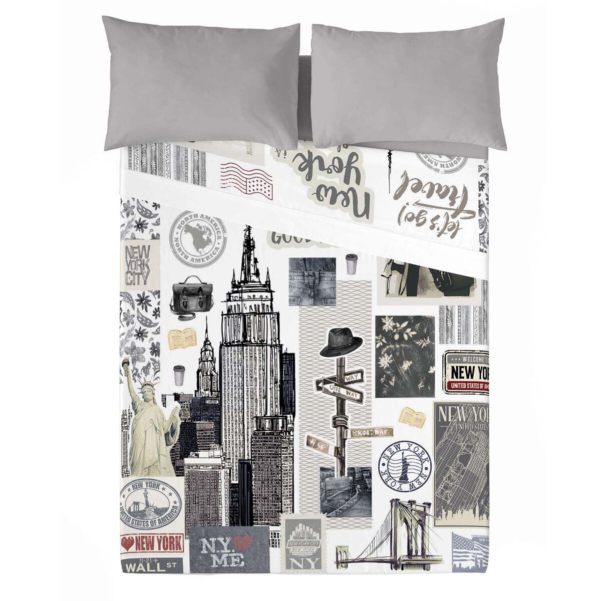 Juego de sábanas ny travel cama 150