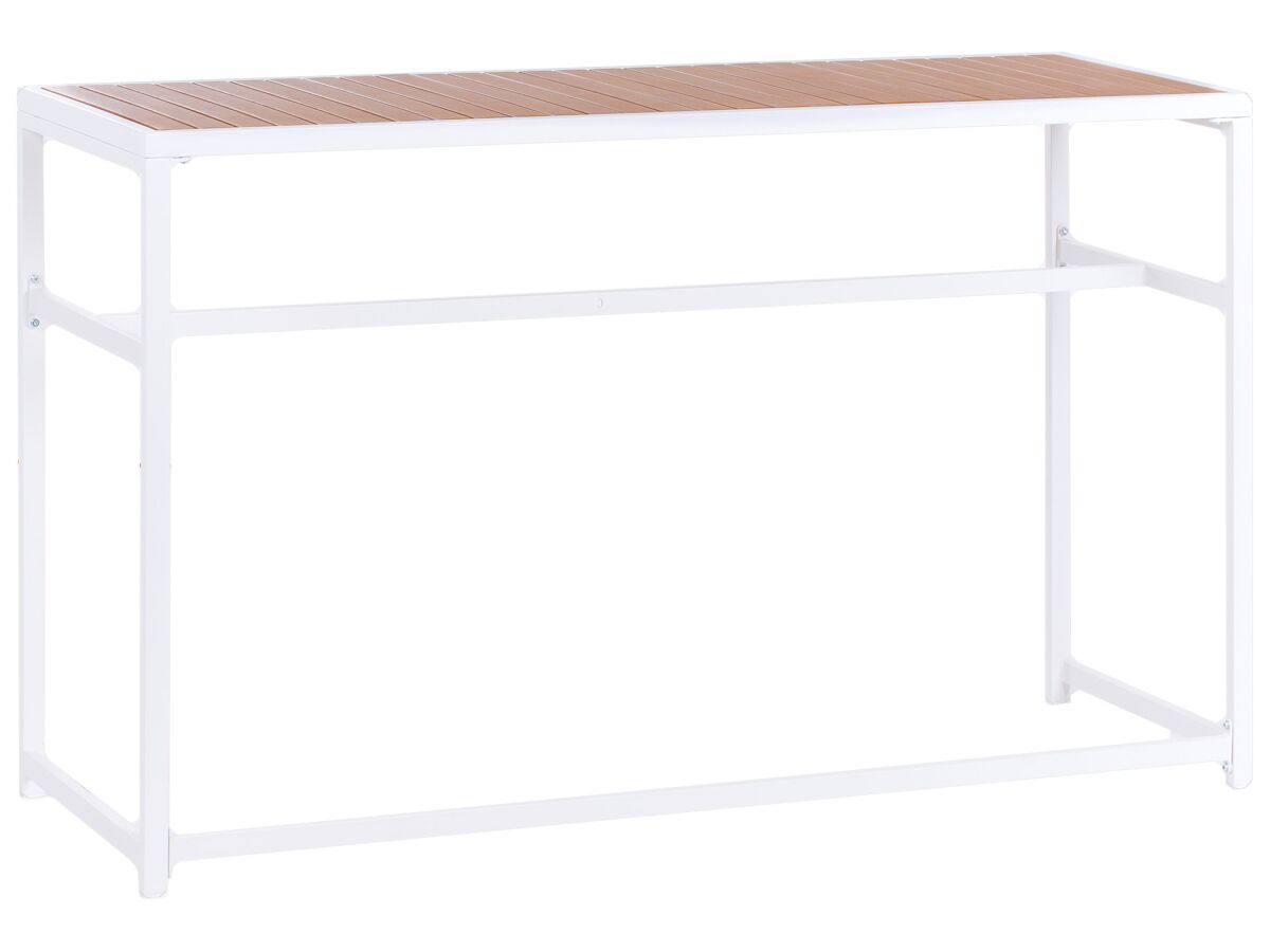 Beliani Mesa de jardín AVETRANA 50x150 Blanco