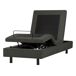 Beliani Cama ajustable sin cabecero Poliéster DUKE II 90x200 Beliani Cama ajustable sin cabecero Poliéster DUKE II 90x200 Gris Oscuro