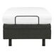 Beliani Cama ajustable sin cabecero Poliéster DUKE II 90x200 Beliani Cama ajustable sin cabecero Poliéster DUKE II 90x200 Gris Oscuro