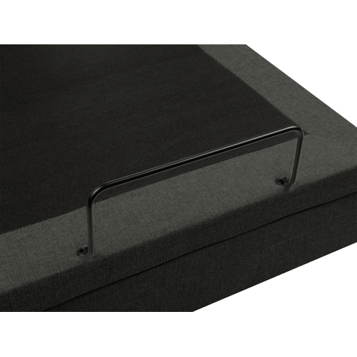 Cama ajustável sem cabeceira Tecido DUKE II 90 x 200 cm Cinzento escuro