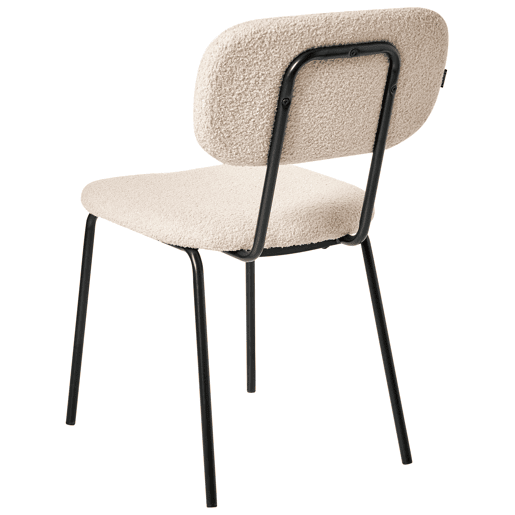 Conjunto de 2 cadeiras ADAIR Bouclé Creme Conjunto de 2 cadeiras ADAIR Bouclé Creme