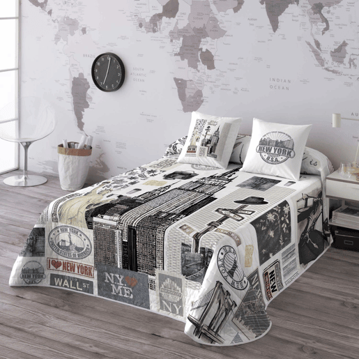 COLCHA BOUTI NY TRAVEL CAMA 150