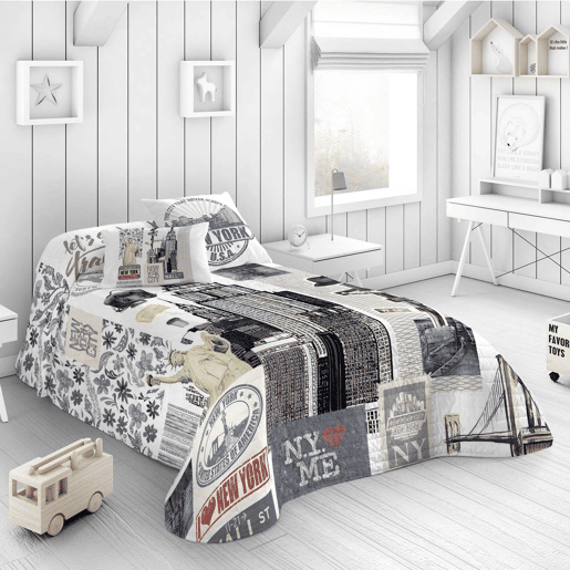 COLCHA BOUTI NY TRAVEL CAMA 180