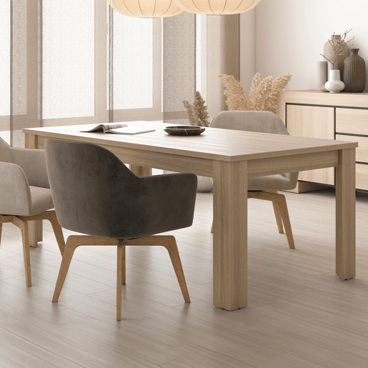 Mesa jantar 8 lugares Lucius Madeira