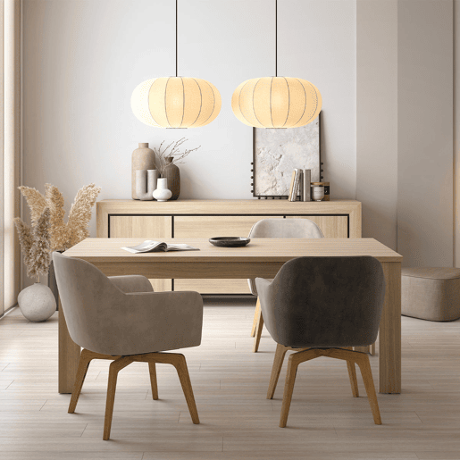 Mesa jantar 8 lugares Lucius Madeira