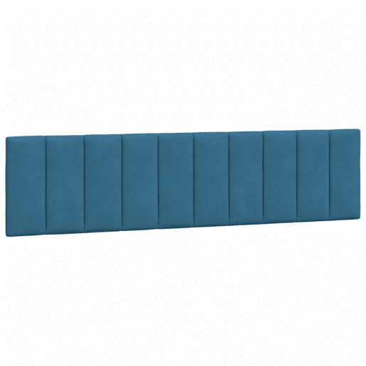 vidaXL Almofadão de cabeceira Hanko 200 cm veludo azul