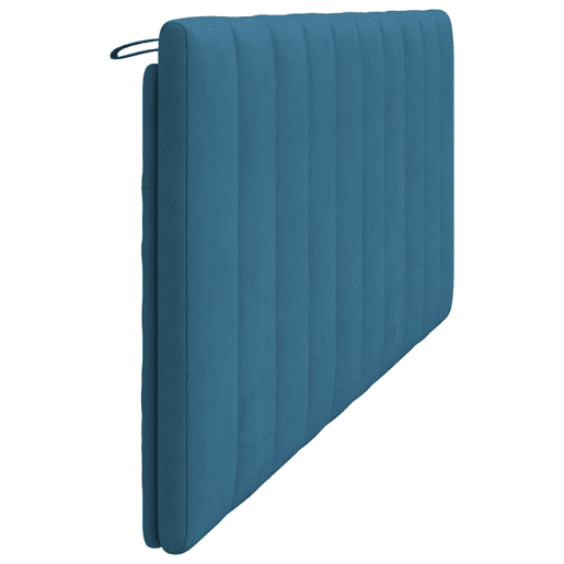 vidaXL Almofadão de cabeceira Hanko 200 cm veludo azul