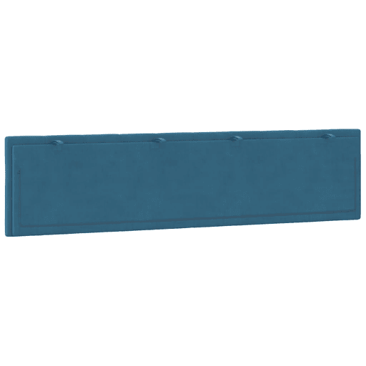 vidaXL Almofadão de cabeceira Hanko 200 cm veludo azul