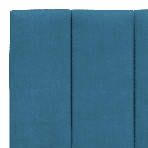 vidaXL Almofadão de cabeceira Hanko 200 cm veludo azul