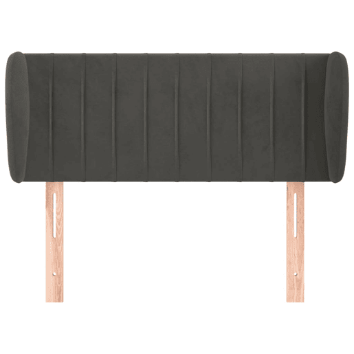 vidaXL Cabeceira de cama c abas veludo 93x23x7888 cm cinzento-escuro vidaXL Cabeceira de cama c abas veludo 93x23x7888 cm cinzento-escuro