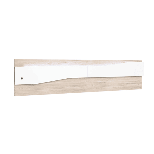 Cabeceira Nantes para cama de casal de 150 cm, branco fosco e móvel de quarto Sahara, 220 x 50 cm Cabeceira Nantes para cama de casal de 150 cm, branco fosco e móvel de quarto Sahara, 220 x 50 cm