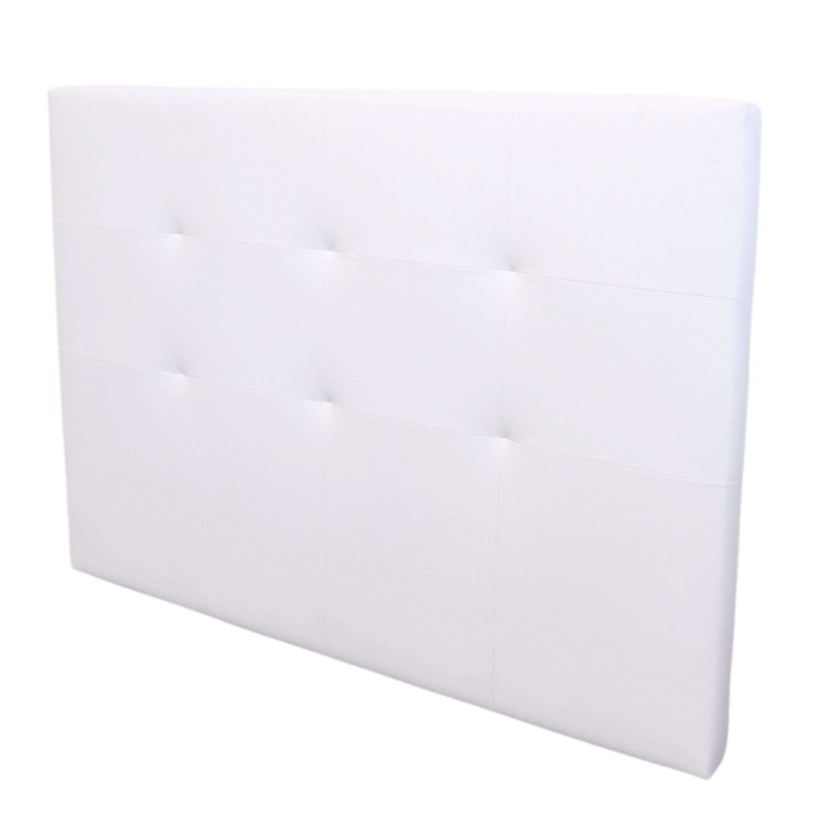 Cabecero anais de polipiel para cama matrimonio en color blanco 165,5 x 118 cm