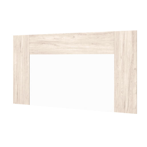 Conjunto de móveis para quarto de casal com cabeceira, mesa de cabeceira com 3 gavetas e cômoda em branco e Sahara Conjunto de móveis para quarto de casal com cabeceira, mesa de cabeceira com 3 gavetas e cômoda em branco e Sahara