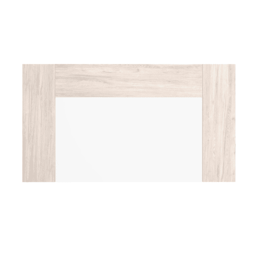 Conjunto de móveis para quarto de casal com cabeceira, mesa de cabeceira com 3 gavetas e cômoda em branco e Sahara Conjunto de móveis para quarto de casal com cabeceira, mesa de cabeceira com 3 gavetas e cômoda em branco e Sahara