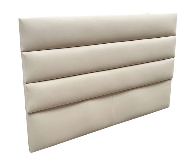 Cabecero de Cama 165 cm Bristol color Beige tapizado no desenfundable material melamina y poliéster 165x120x8 cm