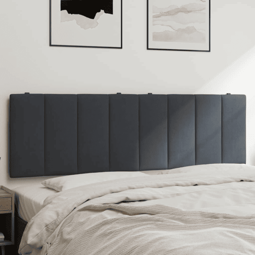 vidaXL Almofadão de cabeceira Hanko 160 cm veludo cinzento-escuro vidaXL Almofadão de cabeceira Hanko 160 cm veludo cinzento-escuro