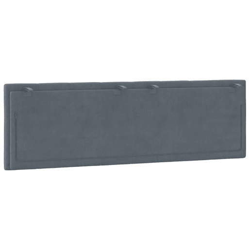 vidaXL Almofadão de cabeceira Hanko 160 cm veludo cinzento-escuro vidaXL Almofadão de cabeceira Hanko 160 cm veludo cinzento-escuro