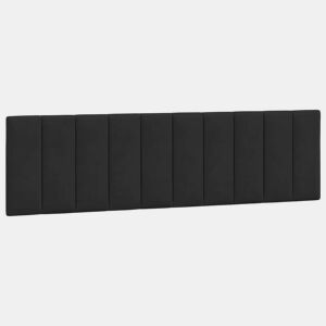vidaXL Almofadão de cabeceira Hanko 180 cm veludo preto