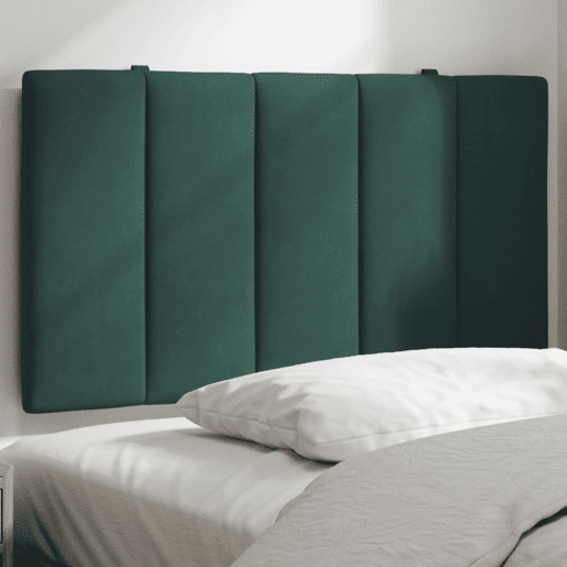 vidaXL Almofadão de cabeceira Hanko 90 cm veludo verde-escuro vidaXL Almofadão de cabeceira Hanko 90 cm veludo verde-escuro
