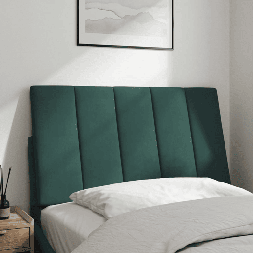 vidaXL Almofadão de cabeceira Hanko 90 cm veludo verde-escuro vidaXL Almofadão de cabeceira Hanko 90 cm veludo verde-escuro