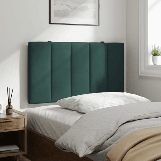 vidaXL Almofadão de cabeceira Hanko 90 cm veludo verde-escuro vidaXL Almofadão de cabeceira Hanko 90 cm veludo verde-escuro