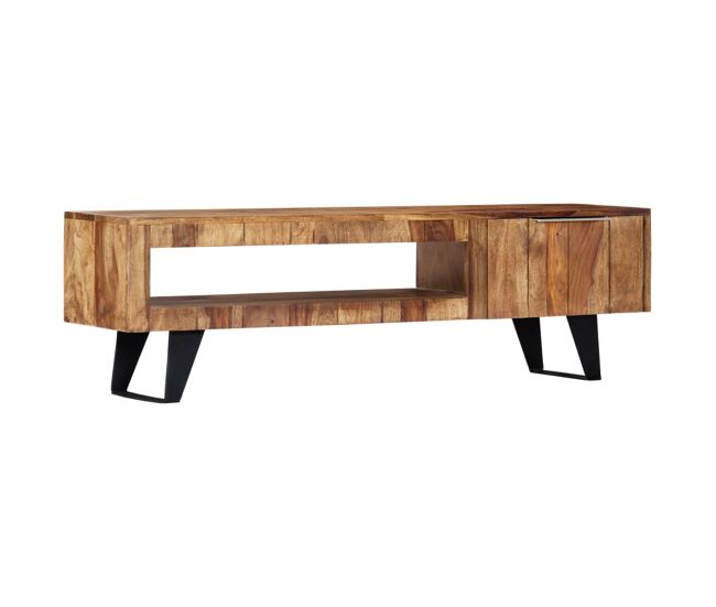 Mueble para TV Buffet para TV diseño práctico 140 cm madera maciza de sheesham 2502073