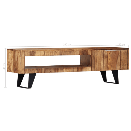 Móvel de TV Buffet de TV design prático 140 cm madeira sheesham maciça 2502073