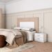 Cabecero Luce para cama dormitorio Cabecero Luce para cama dormitorio Blanco/ Madera