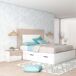Cabecero Luce para cama dormitorio Cabecero Luce para cama dormitorio Blanco/ Madera