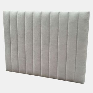 Cabeceira Bursa para Quarto de Casal Estofada Estrutura em MDF Cinza Claro 165cm