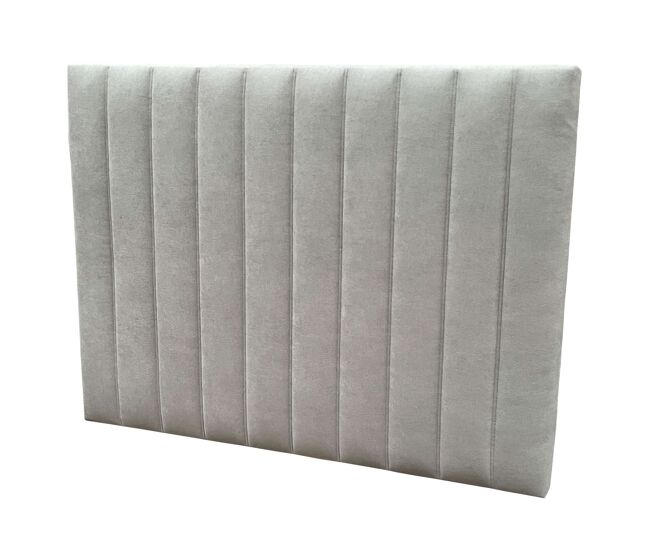 Cabecero Bursa para Dormitorio Matrimonio Tapizado Marco DM Color Gris Claro 165cm