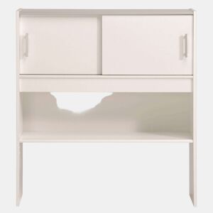 Cabeceira ou Guarda-Roupa Candy Youth Quarto Branco Fosco 108x98x28 cm