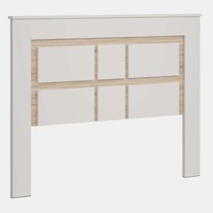 Cabeceira Sara para quarto estilo nórdico em carvalho Sonoma e Caxemira 160 cm