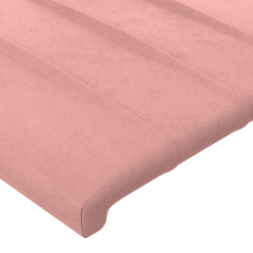 vidaXL Cabeceira de cama c abas veludo 203x23x7888 cm rosa vidaXL Cabeceira de cama c abas veludo 203x23x7888 cm rosa