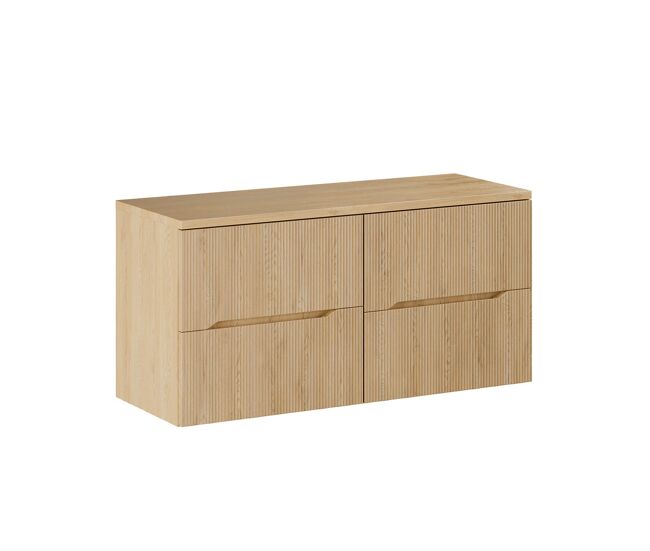 Mueble bajo lavabo 120cm encimera isaline madera