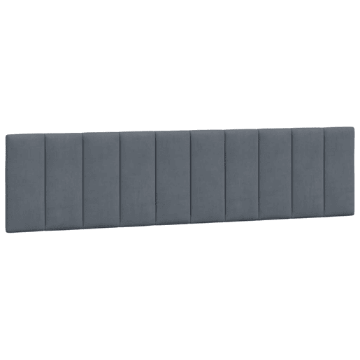 vidaXL Almofadão de cabeceira Hanko 200 cm veludo cinzento-escuro