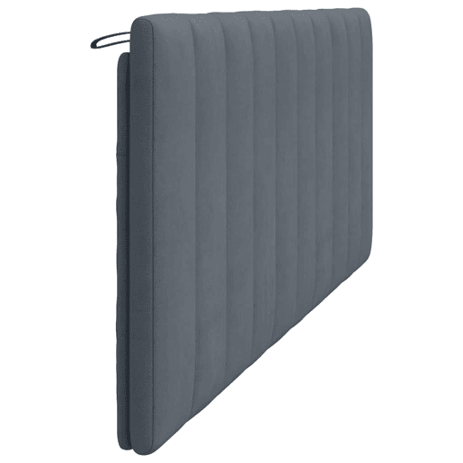 vidaXL Almofadão de cabeceira Hanko 200 cm veludo cinzento-escuro